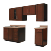 Imagen de Cocina Boston 2.40 mts nogal
