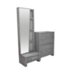 Imagen de Recamara Arich king size gris