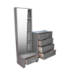 Imagen de Recamara Arich king size gris