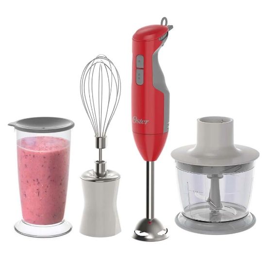 Imagen de Batidora De Inmersión Oster FPSTHB2615R-013 + Accesorios Picatodo Rojo