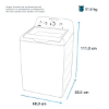 Imagen de Lavadora Mabe LMA71214VBAB0 21KG Blanco