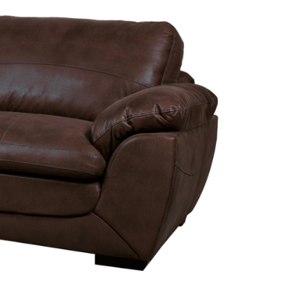 Imagen de Sofa Boal Indiana gamuza chocolate